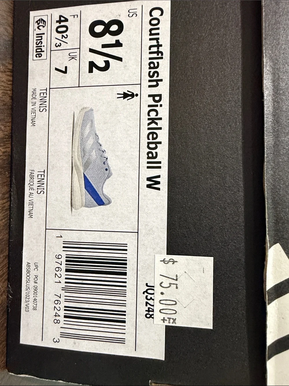 adidas Courtflash Pickleball Sneakers Halo Blue/Silver Metallic/Lucid Blue W 8.5